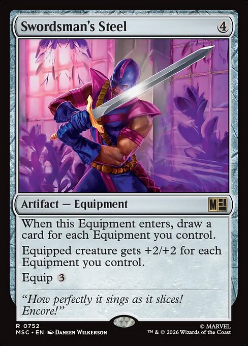 Swordsman's Steel (Foil) - Commander: Marvel Super Heroes