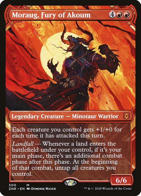 Moraug, Fury of Akoum (Showcase) - Zendikar Rising