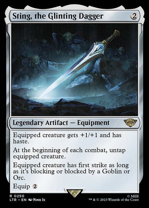Sting, the Glinting Dagger (Foil) - Universes Beyond: The Lord of the Rings: Tales of Middle-earth
