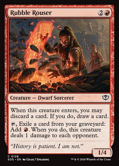 Rubble Rouser (Foil) - Secrets of Strixhaven