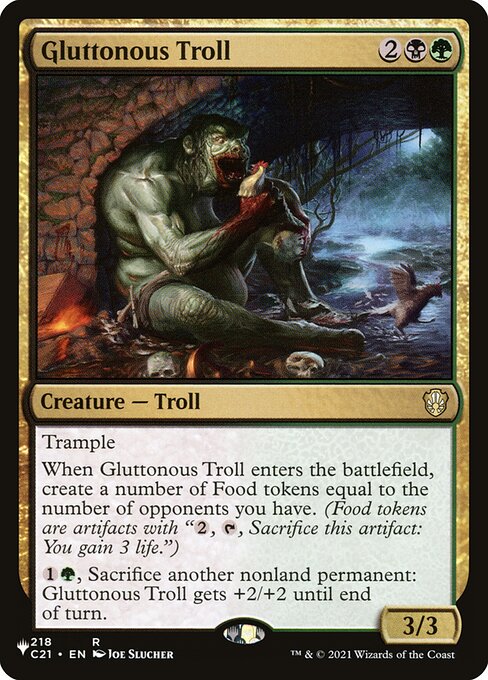 Gluttonous Troll - The List Reprints