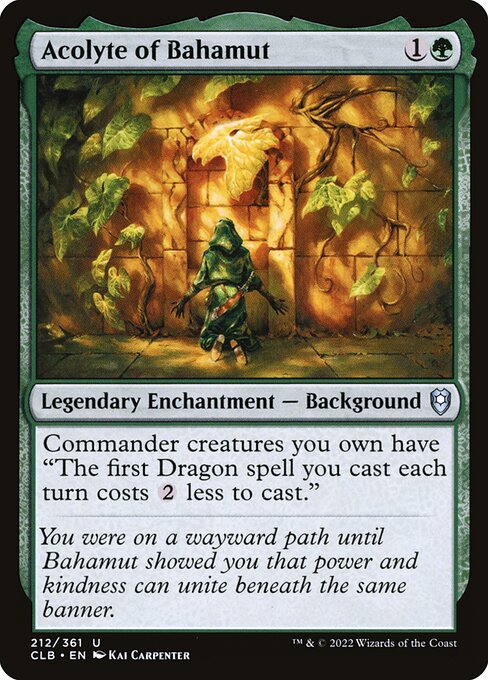 Acolyte of Bahamut (Foil) - Commander Legends: Battle for Baldur's Gate