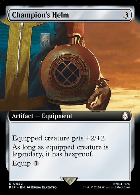 Champion's Helm (Extended Art) - Universes Beyond: Fallout