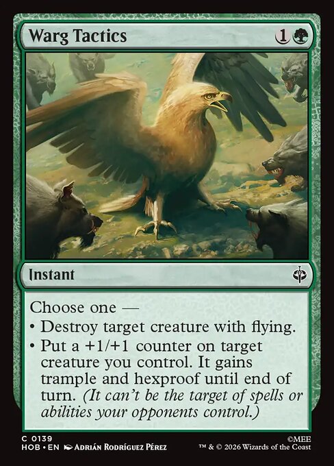 Warg Tactics (Foil) - The Hobbit
