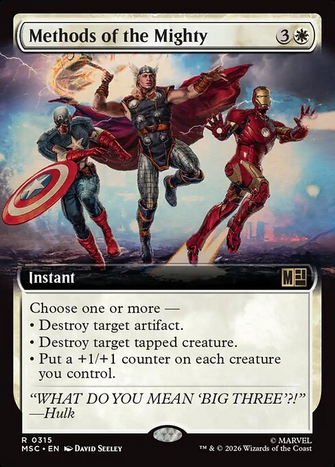 Methods of the Mighty (Extended Art) - Commander: Marvel Super Heroes