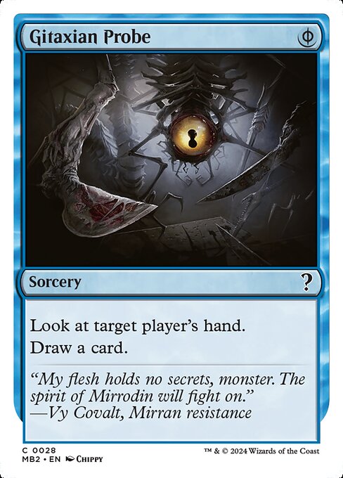 Gitaxian Probe (White Border) - Mystery Booster 2