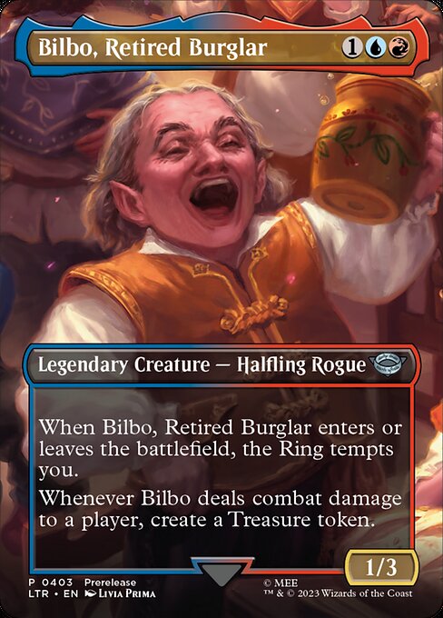 Bilbo, Retired Burglar (Borderless) (Foil) - Universes Beyond: The Lord of the Rings: Tales of Middle-earth