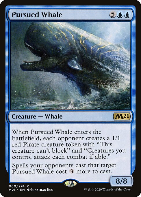 Pursued Whale (Foil) - Core Set 2021