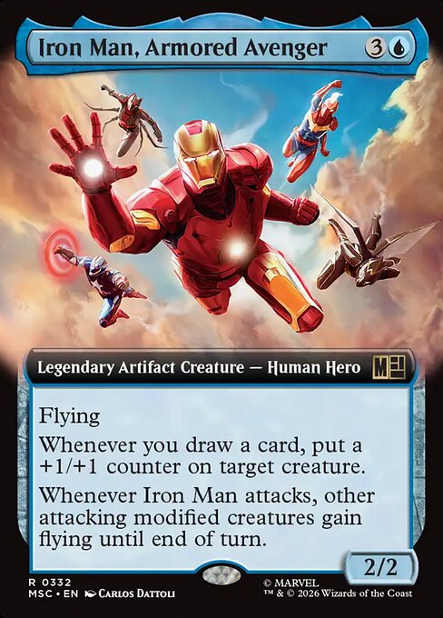 Iron Man, Armored Avenger (Extended Art) - Commander: Marvel Super Heroes