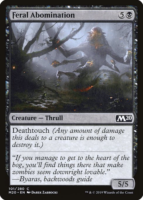 Feral Abomination - Core Set 2020