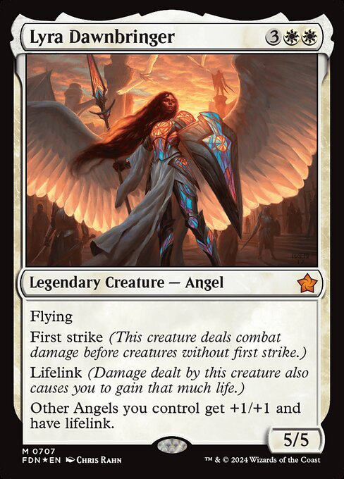 Lyra Dawnbringer (0707) (Foil) - Foundations
