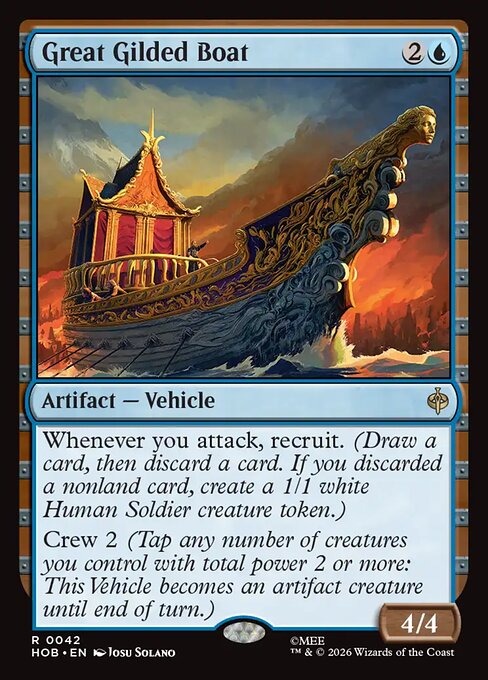 Great Gilded Boat (Foil) - The Hobbit