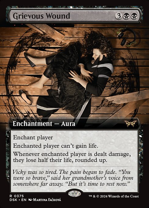 Grievous Wound (Extended Art) (Foil) - Duskmourn: House of Horror