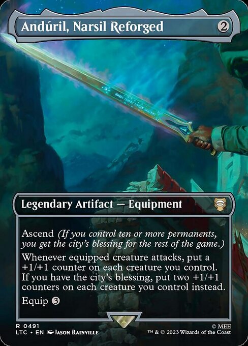 Anduril, Narsil Reforged (Borderless) - Commander: The Lord of the Rings: Tales of Middle-earth