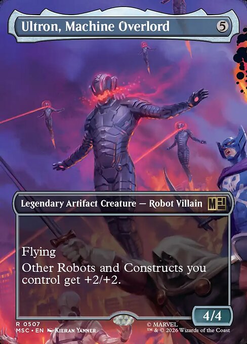 Ultron, Machine Overlord (Borderless) (Foil) - Commander: Marvel Super Heroes