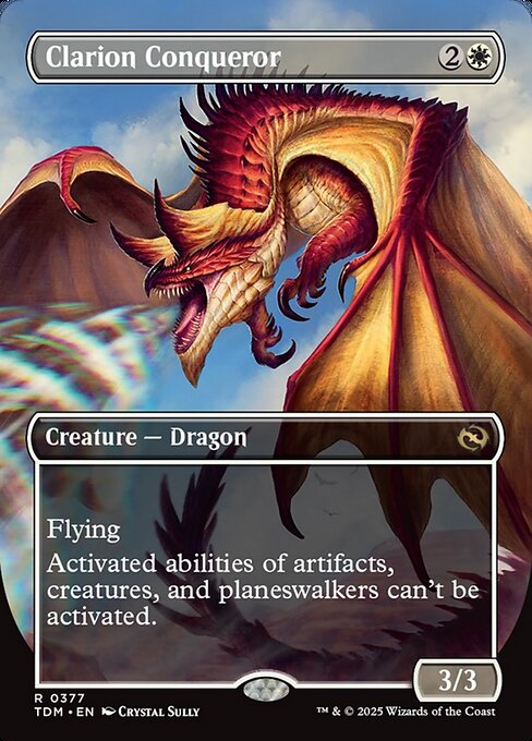 Clarion Conqueror (Borderless) (Foil) - Tarkir: Dragonstorm