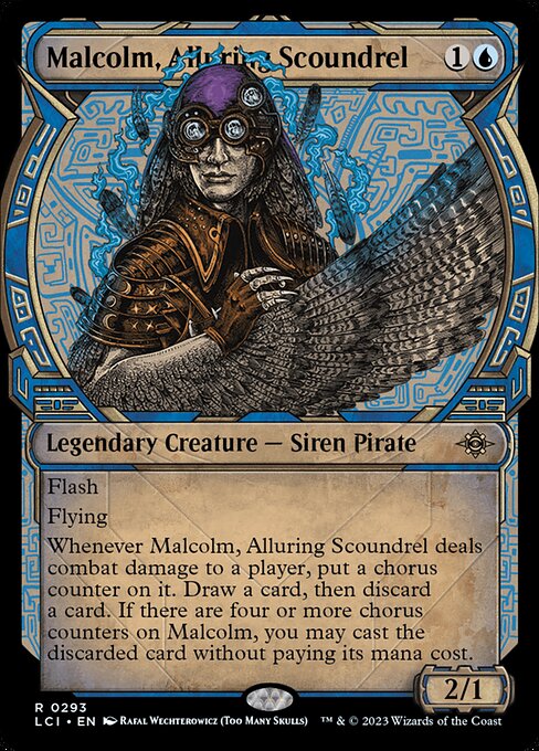 Malcolm, Alluring Scoundrel (Showcase) (Foil) - The Lost Caverns of Ixalan