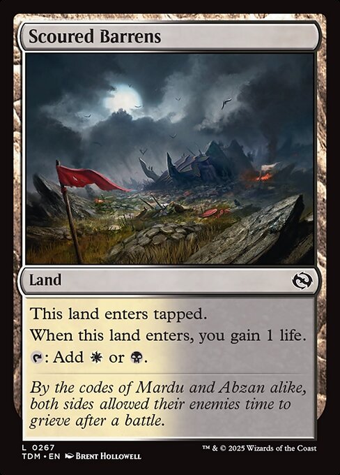 Scoured Barrens (Foil) - Tarkir: Dragonstorm