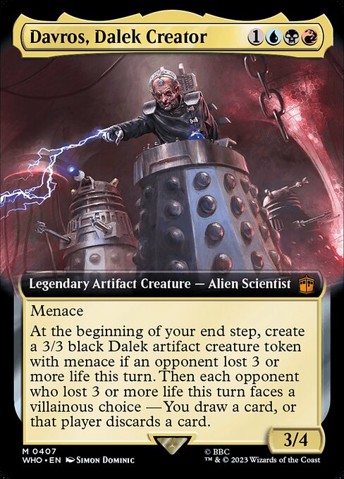 Davros, Dalek Creator (Extended Art) (Foil) - Universes Beyond: Doctor Who