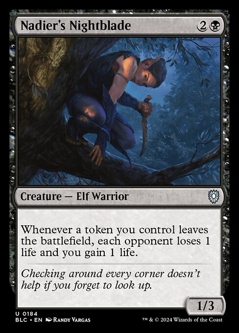 Nadier's Nightblade - Commander: Bloomburrow