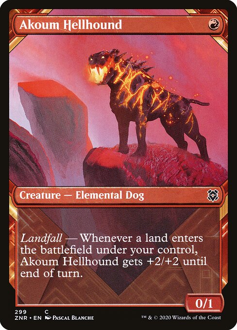 Akoum Hellhound (Showcase) - Zendikar Rising