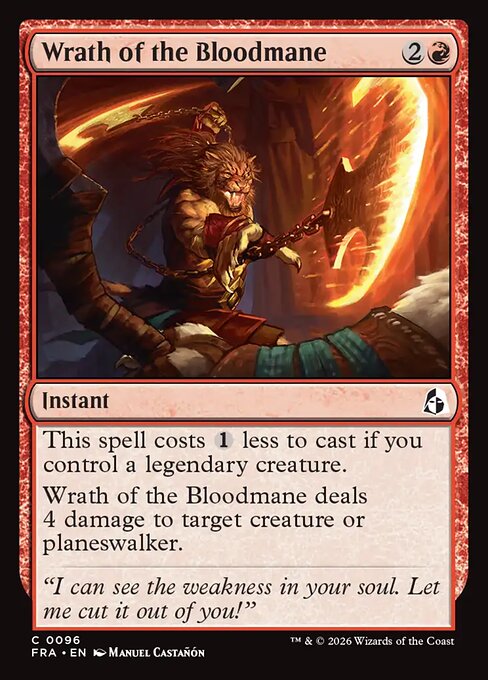 Wrath of the Bloodmane (Foil) - Reality Fracture