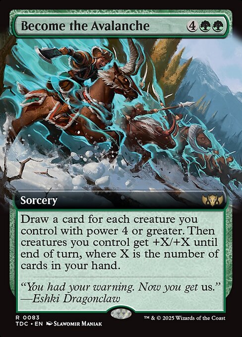 Become the Avalanche (Extended Art) - Commander: Tarkir: Dragonstorm