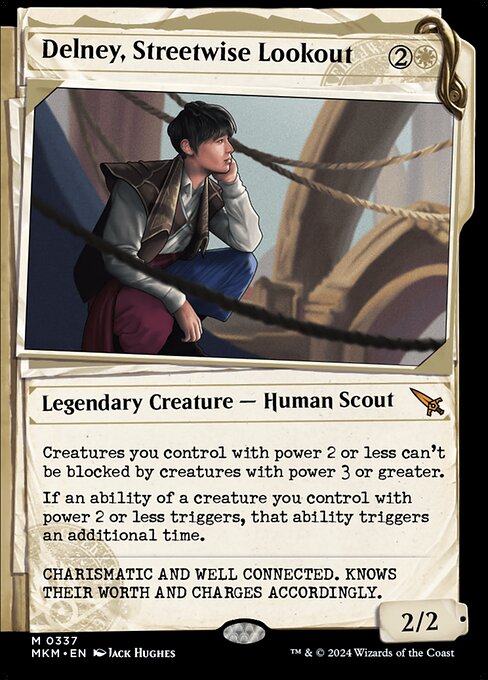 Delney, Streetwise Lookout (Showcase) (Foil) - Murders at Karlov Manor