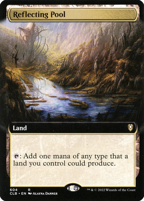 Reflecting Pool (Extended Art) (Foil) - Commander Legends: Battle for Baldur's Gate