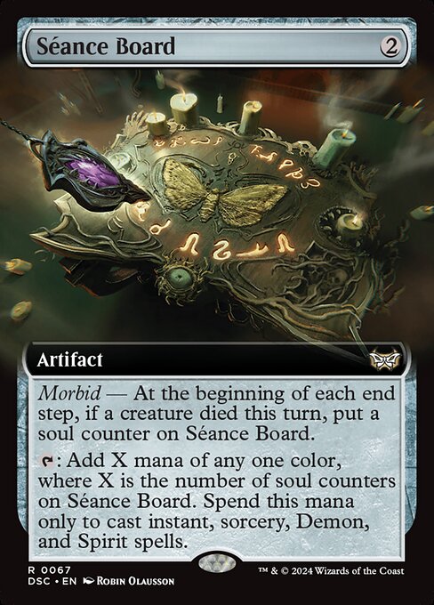 Seance Board (Extended Art) - Commander: Duskmourn: House of Horror