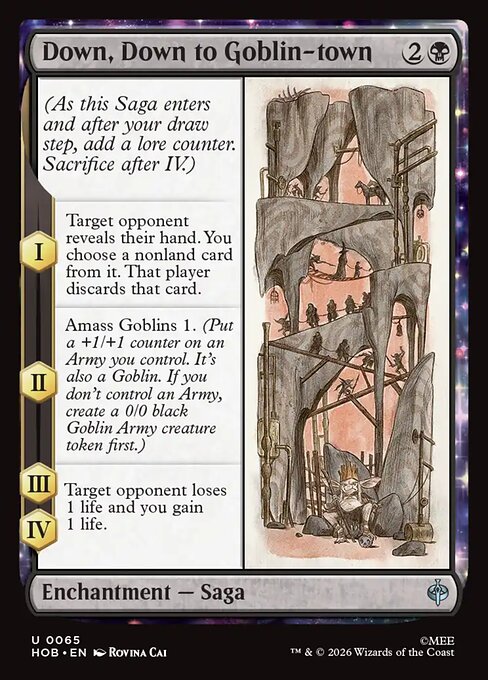 Down, Down to Goblin-town (Foil) - The Hobbit