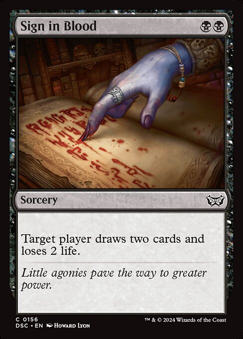 Sign in Blood - Magic 2011 (M11)