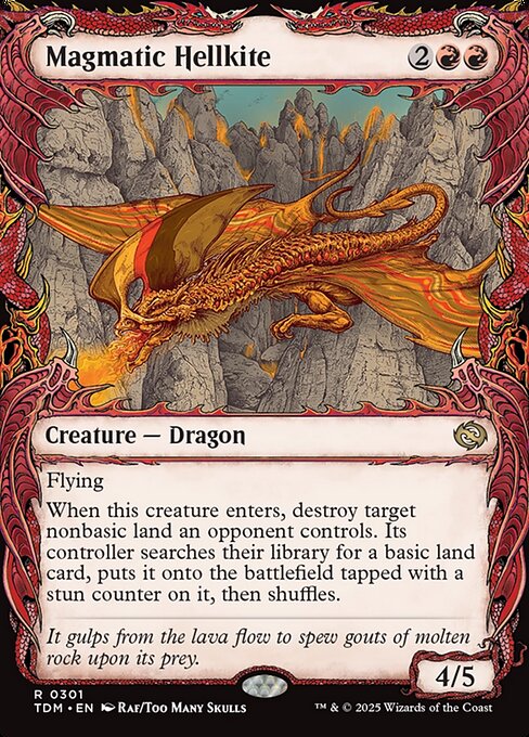 Magmatic Hellkite (Showcase) - Tarkir: Dragonstorm
