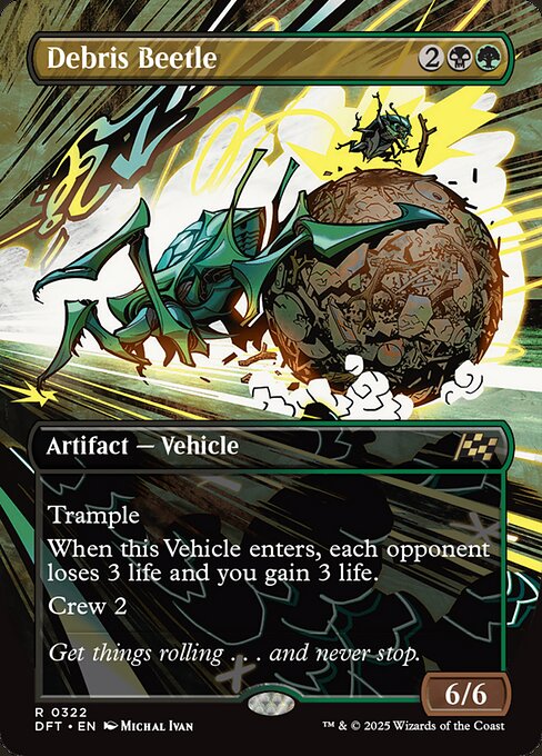 Debris Beetle (Borderless) (Foil) - Aetherdrift