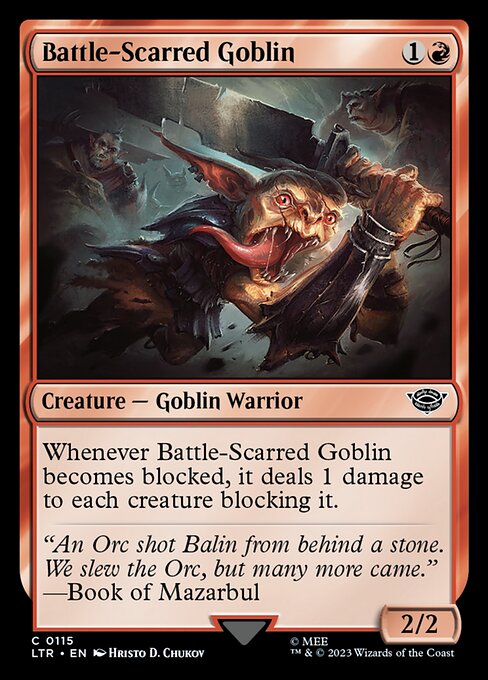 Battle-Scarred Goblin - Universes Beyond: The Lord of the Rings: Tales of Middle-earth