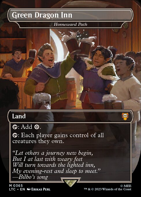 Green Dragon Inn - Homeward Path (Borderless) - Commander: The Lord of the Rings: Tales of Middle-earth