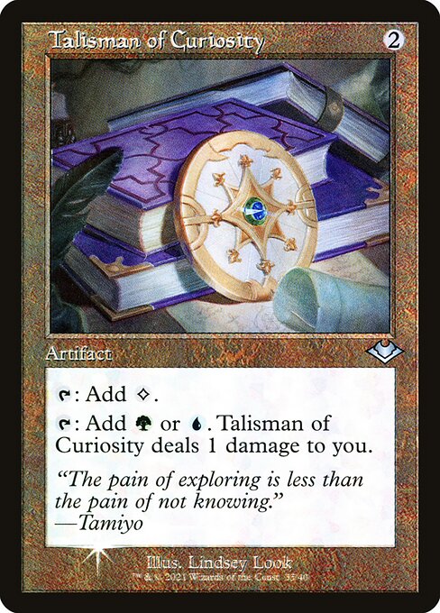 Talisman of Curiosity (Retro Frame) (Foil) - Modern Horizons