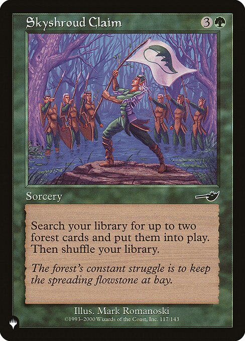 Skyshroud Claim - The List Reprints