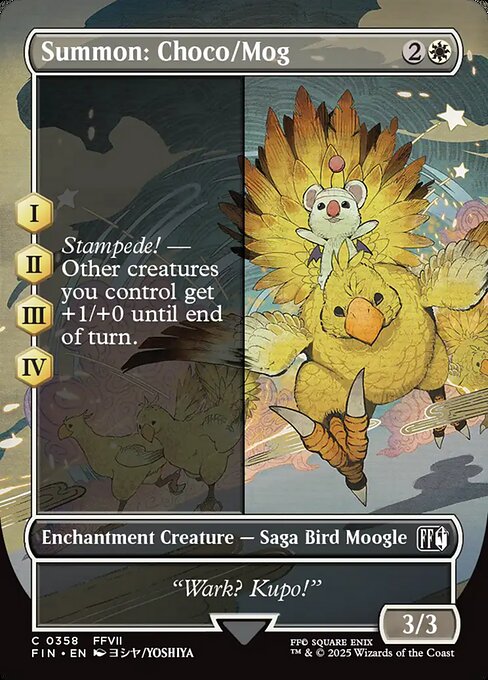 Summon: Choco/Mog (Borderless) (Foil) - FINAL FANTASY