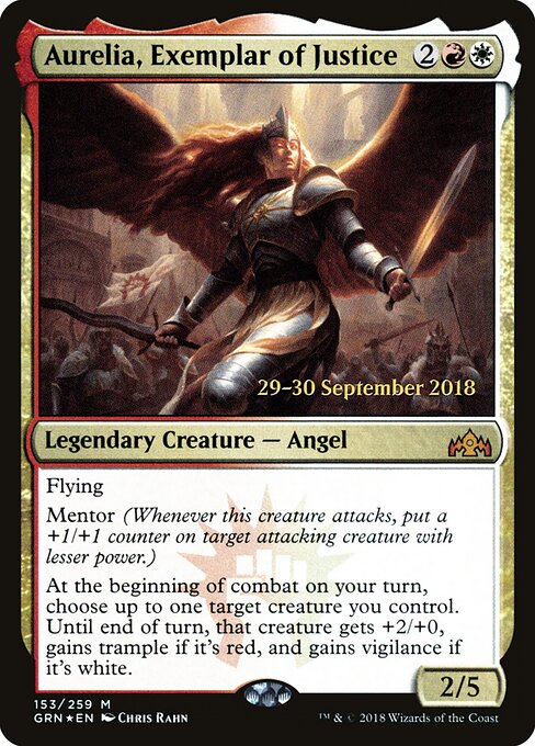 Aurelia, Exemplar of Justice - Prerelease Cards