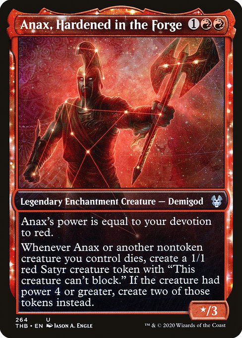 Anax, Hardened in the Forge (Showcase) - Theros Beyond Death