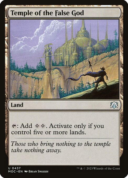 Temple of the False God - Commander: March of the Machine