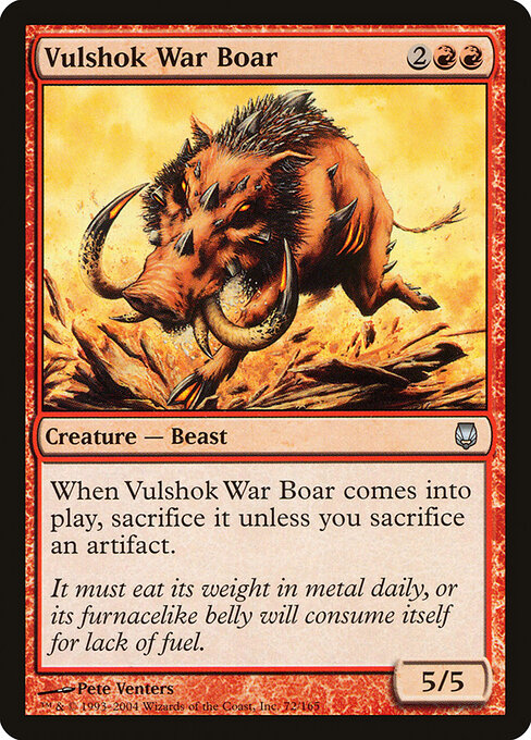 Vulshok War Boar (Foil) - Darksteel