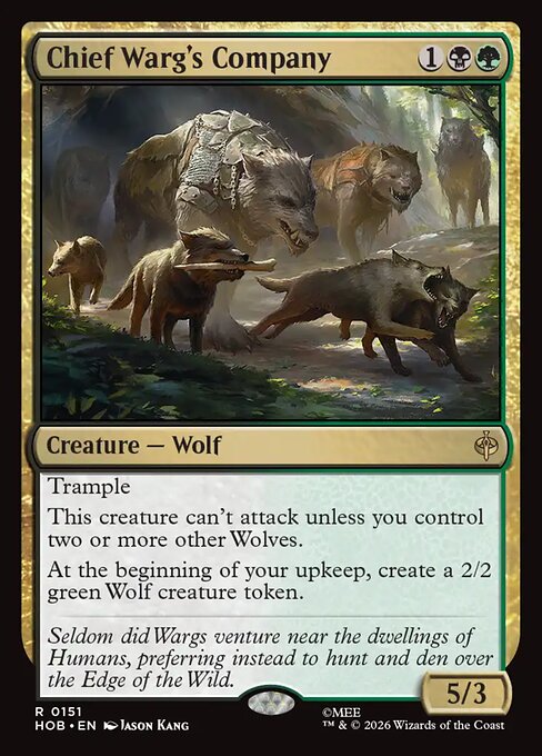 Chief Warg's Company (Foil) - The Hobbit