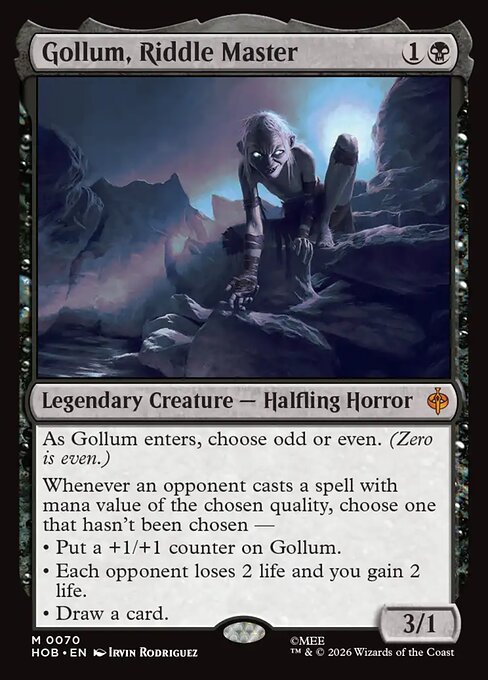 Gollum, Riddle Master - The Hobbit
