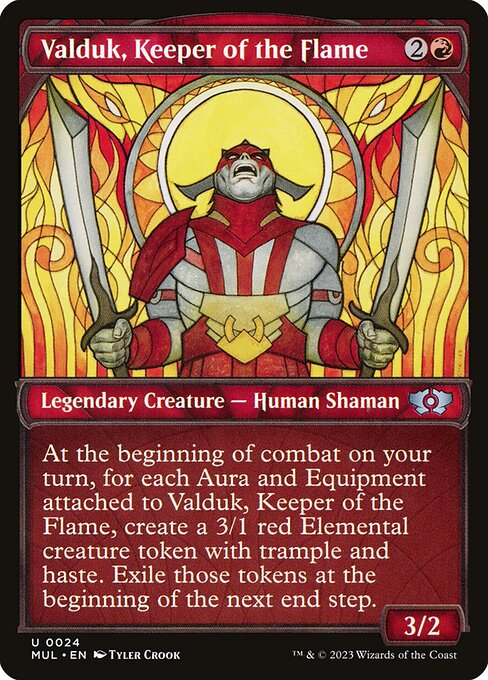 Valduk, Keeper of the Flame (Foil) - March of the Machine: Multiverse Legends