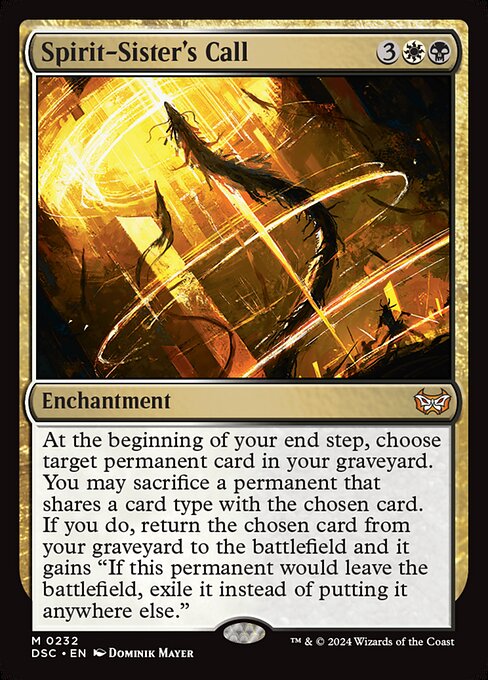 Spirit-Sister's Call - Commander: Duskmourn: House of Horror