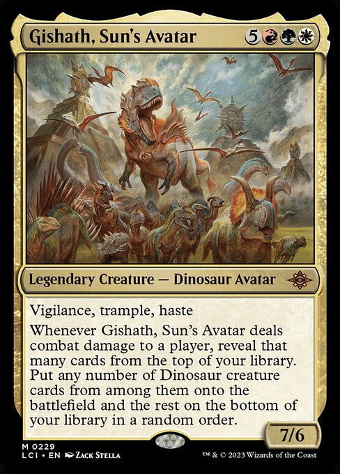 Gishath, Sun's Avatar (Foil) - The Lost Caverns of Ixalan