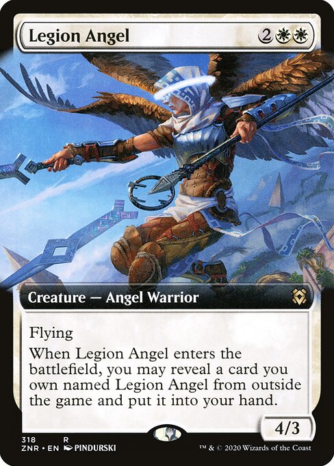 Legion Angel (Extended Art) - Zendikar Rising