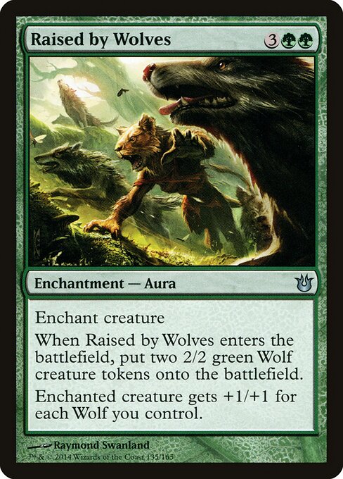 Raised by Wolves (Foil) - Born of the Gods